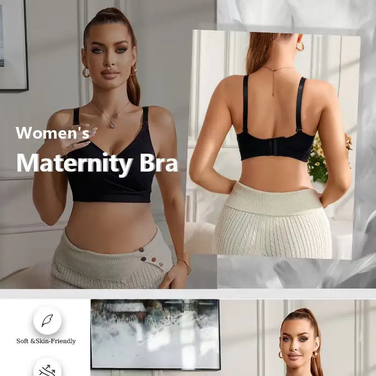Seamless Nursing Bra – 360° Wireless Maternity Support