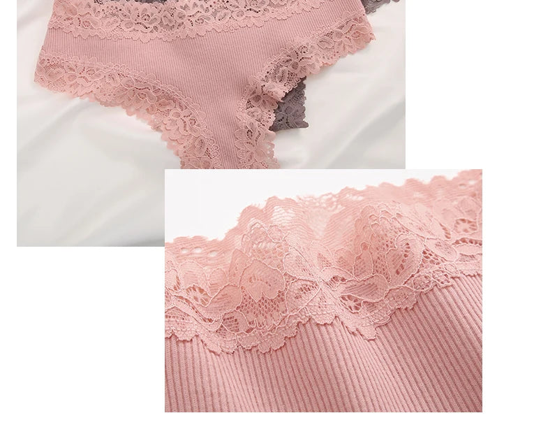 Comfort Cotton Brazilian Thongs (20-Pack) – Low-Rise Seamless Lace G-Strings