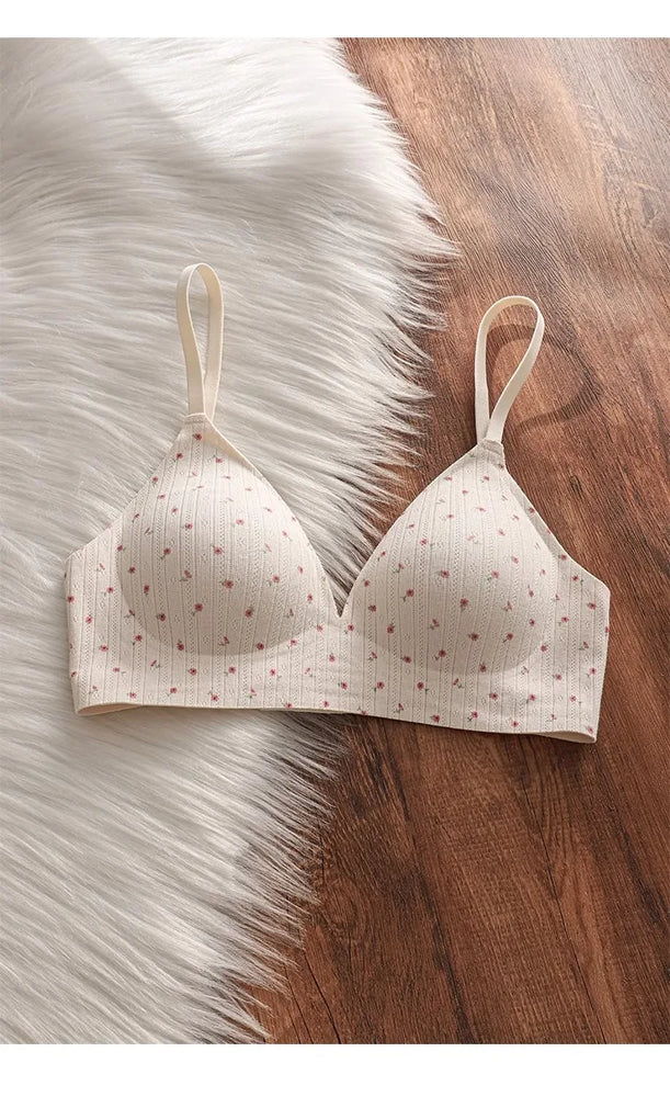 Cotton-Comfort Seamless Sports Bra | Anti-Sagging Support