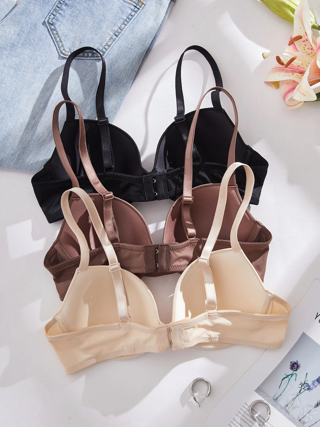 Everyday Essential Underwire Push-Up Bra – Classic 3/4 Cup Support