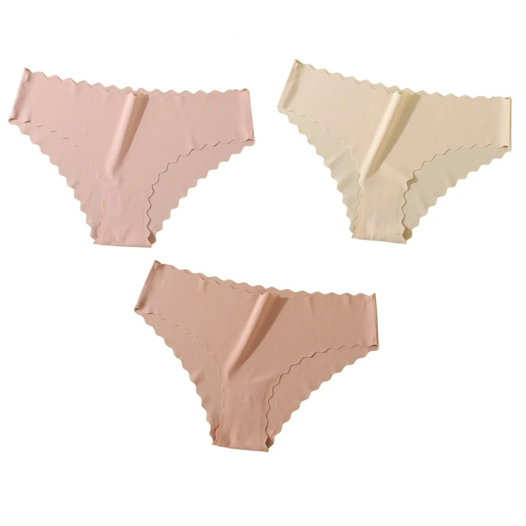 3pc Seamless Briefs | Low-Waist Soft Thin Panties