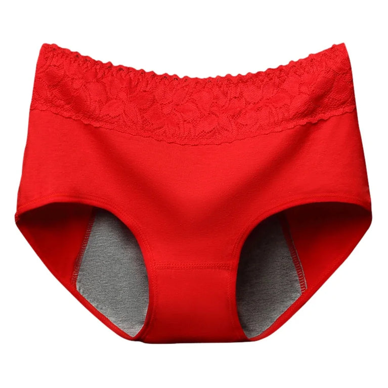 High-Rise Period Briefs | Leakproof Cotton Underwear