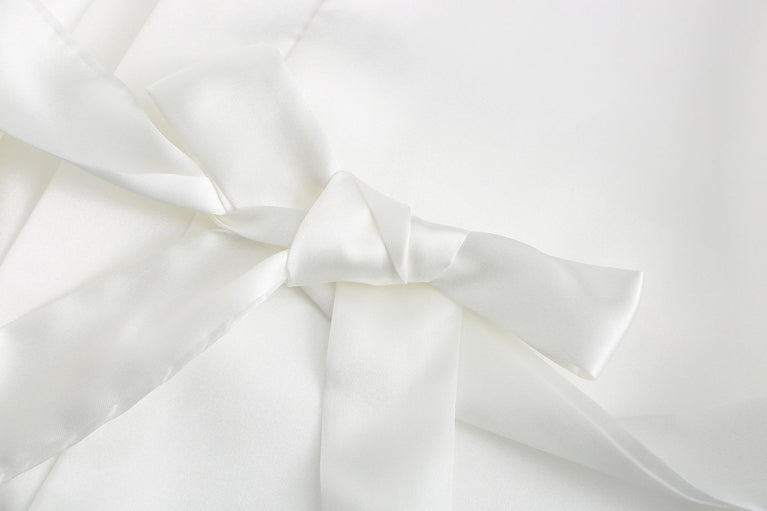 Women’s Short Silky Satin Robe – Pure Solid Color Bridesmaid & Bridal Party Bathrobe (Summer Collection)