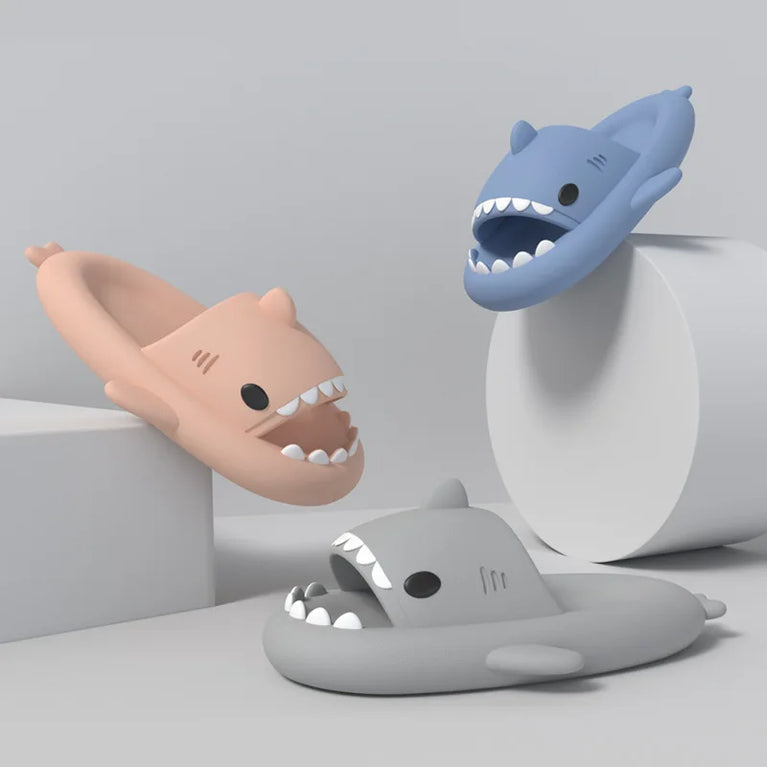 Cute Shark Platform Slides | Unisex Soft EVA Summer Sandals
