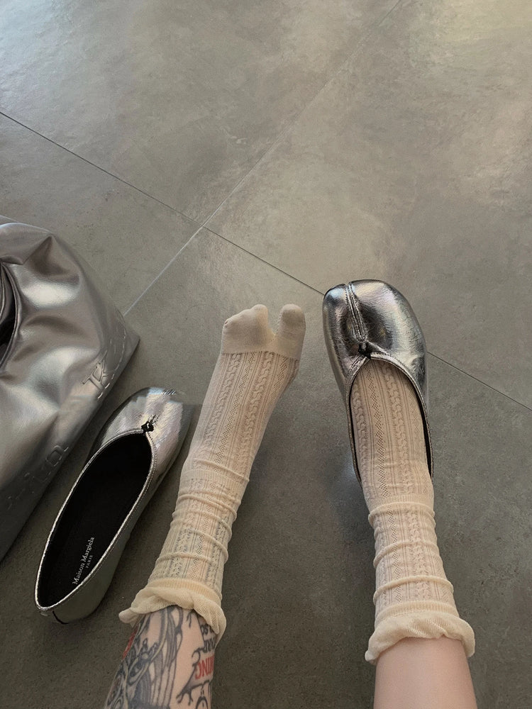 Summer Thin Tabi Socks | Breathable Two-Toed Mesh Cotton Set