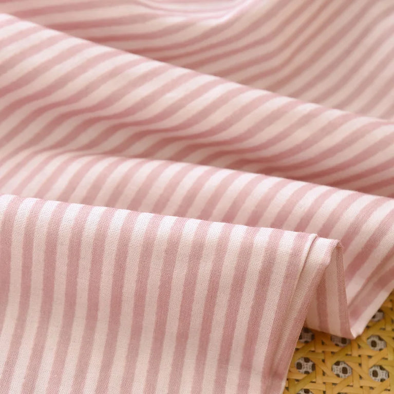 Cotton Gauze Pants | Striped Home Trousers