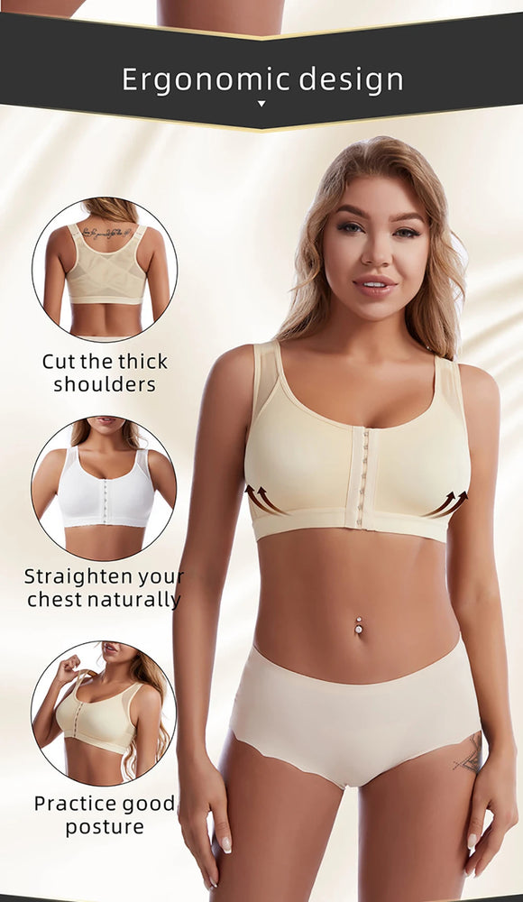 Front-Closure Compression Bra | Wireless Post-Op Fit