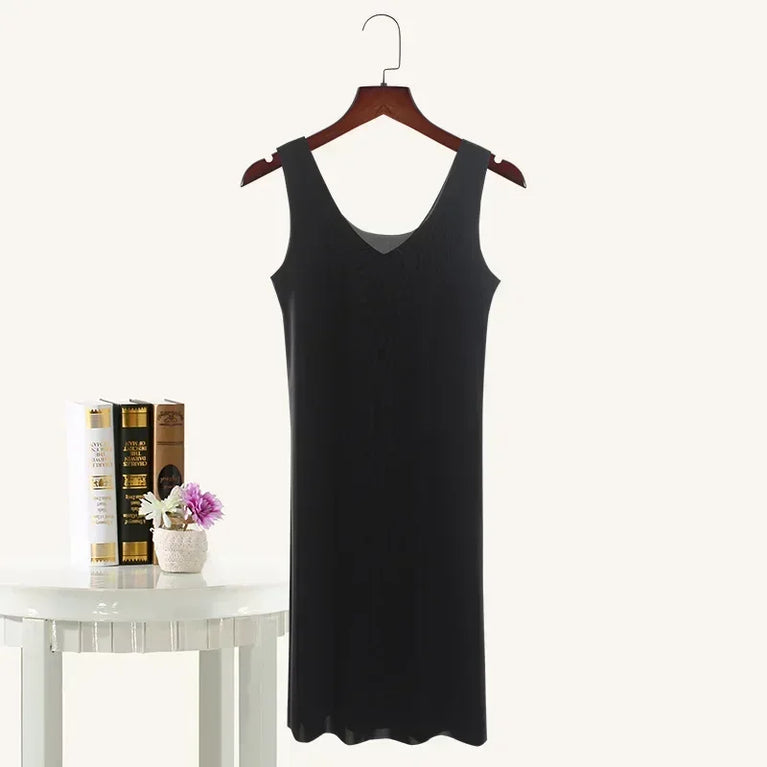 Seamless Ice Silk Full Slip | Plus Size Underskirt