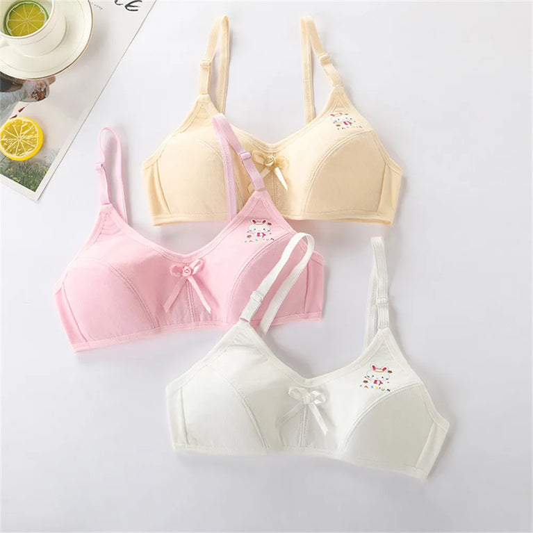 Teenage Double-Layer Training Bra | Soft Cotton Sport Duo