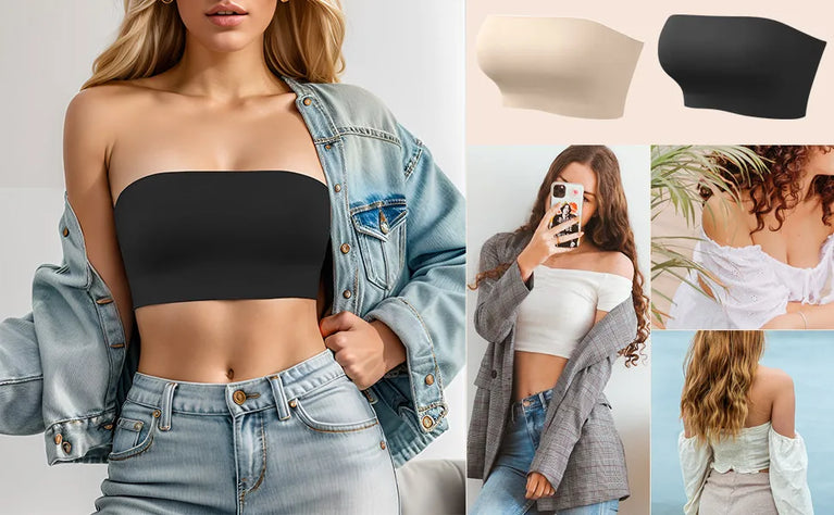 Seamless Non-Slip Tube Top Bra | Strapless Invisible Support