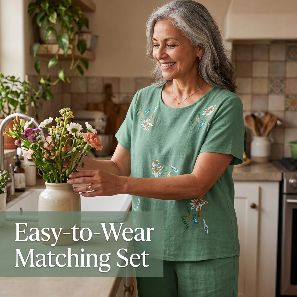 Women’s Summer Print Pajama Set | Short-Sleeve Loungewear