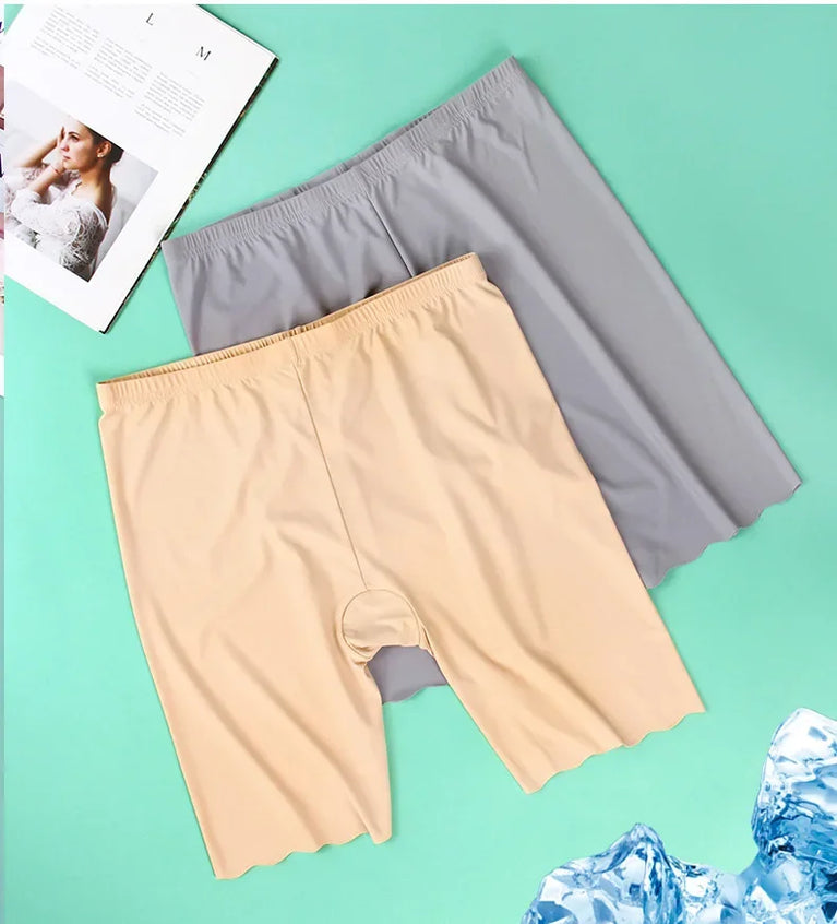 Seamless Plus Size Safety Shorts | Anti-Rub High-Capacity Boxers (Up to 120KG)
