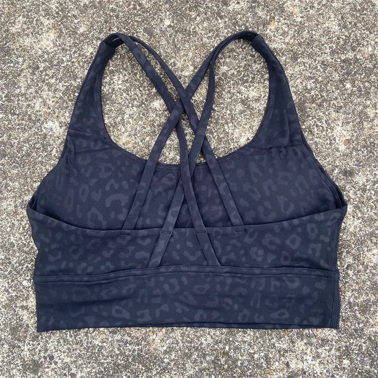 High-Support Cross-Strap Sports Bra | Professional Yoga Vest