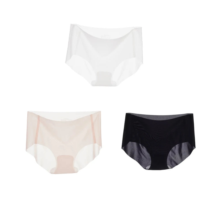 3pc Ice Silk Briefs | Ultra-Thin Seamless Quick-Dry