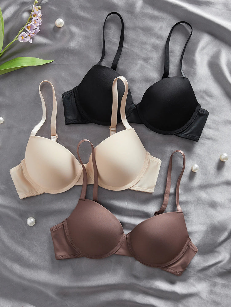 Everyday Essential Underwire Push-Up Bra – Classic 3/4 Cup Support