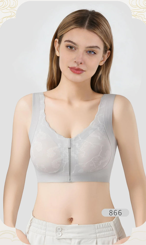 Post-Mastectomy Front-Zipper Bra | Wireless Recovery Fit