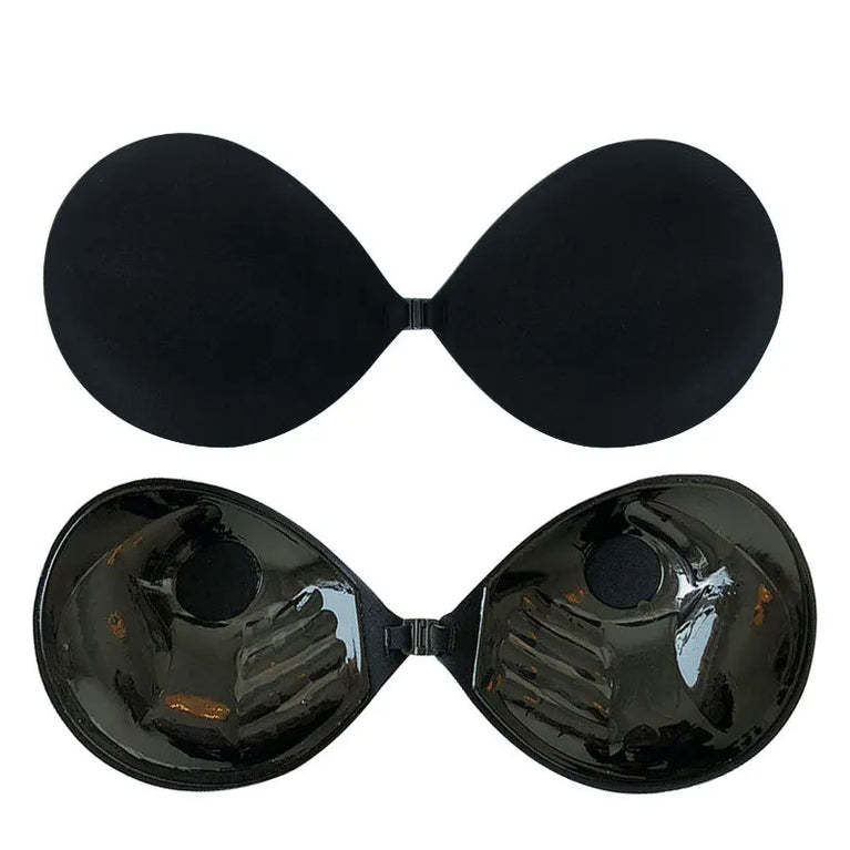 Invisible Silicone Adhesive Bra | Strapless Push-Up Stick-On