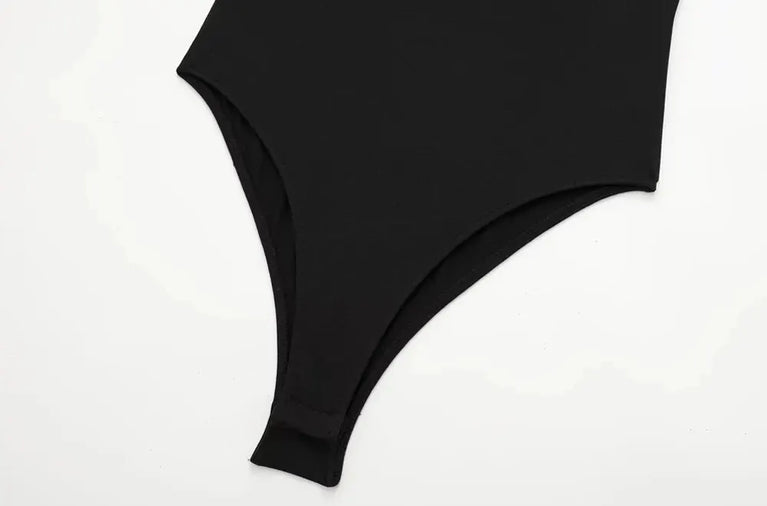 Halter Neck Skinny Bodysuit | Sexy Sleeveless Snap-Button Playsuit
