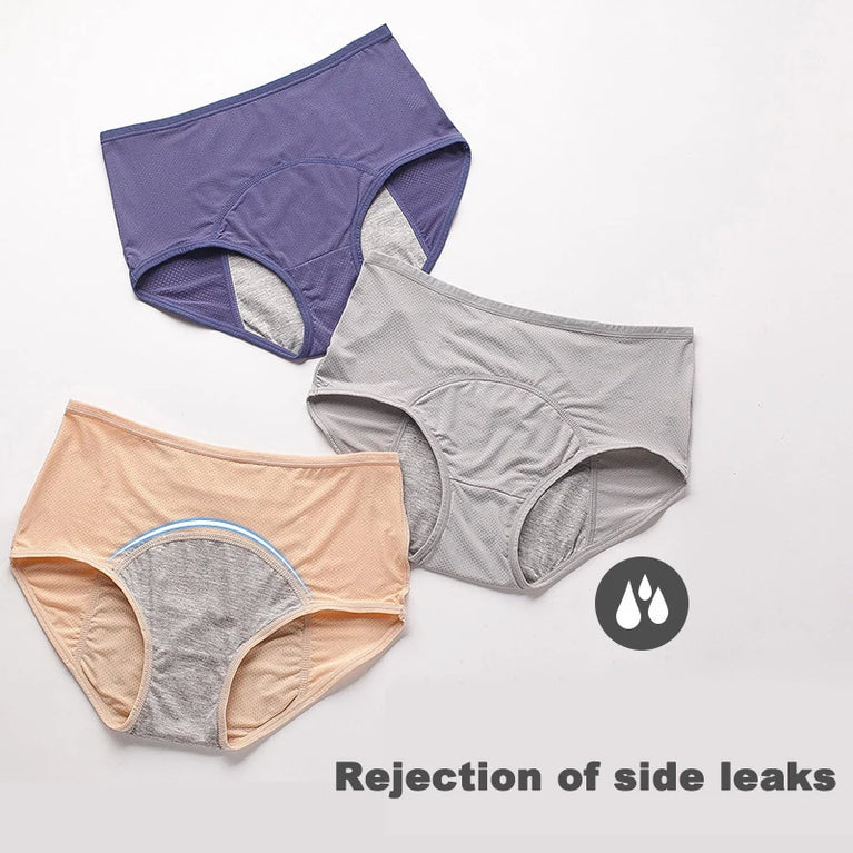 Physiological Briefs (2-Pack) – Mid-Rise Leak-Proof Menstrual Panties