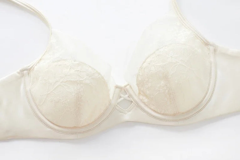 Floral Embroidery Plunge Push Up Bra Set – Elegant Underwire Lingerie