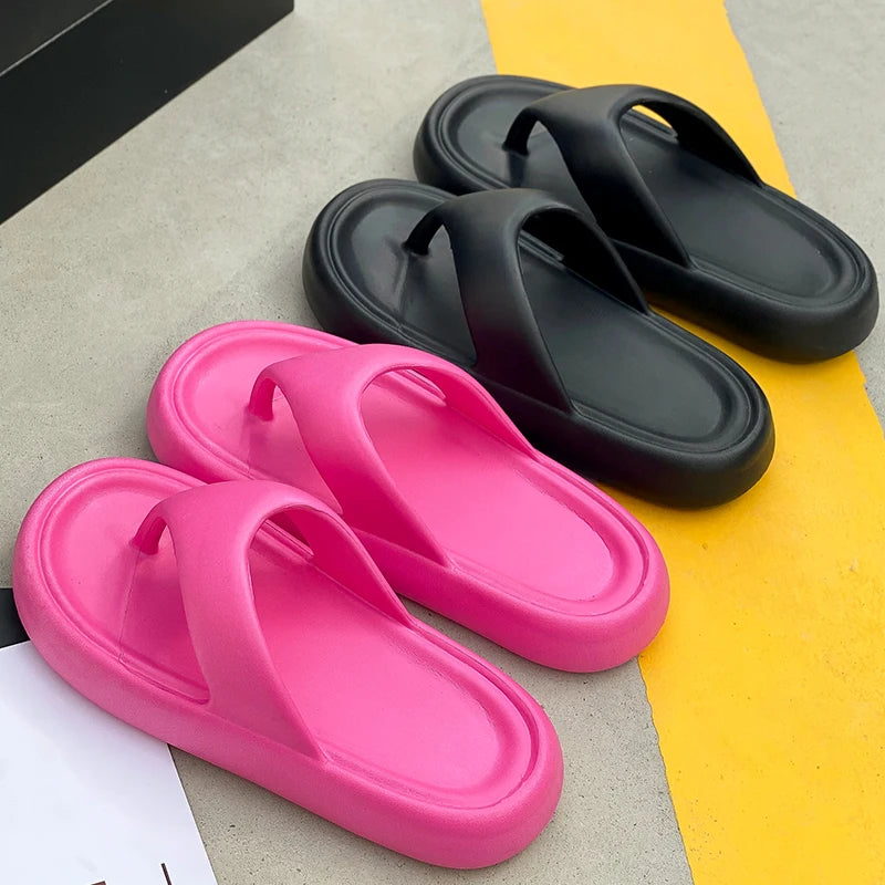 Premium Soft EVA Flip-Flops | Thick Sole Non-Slip Beach Slides