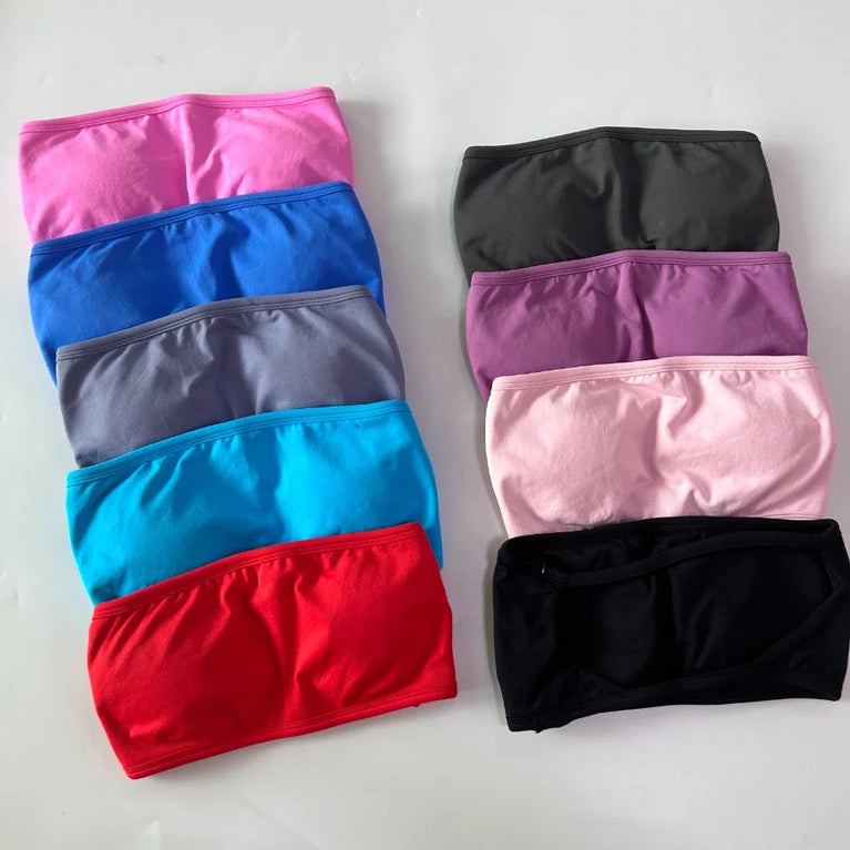 Strappy Backless Bandeau | Seamless Yoga Sports Bra