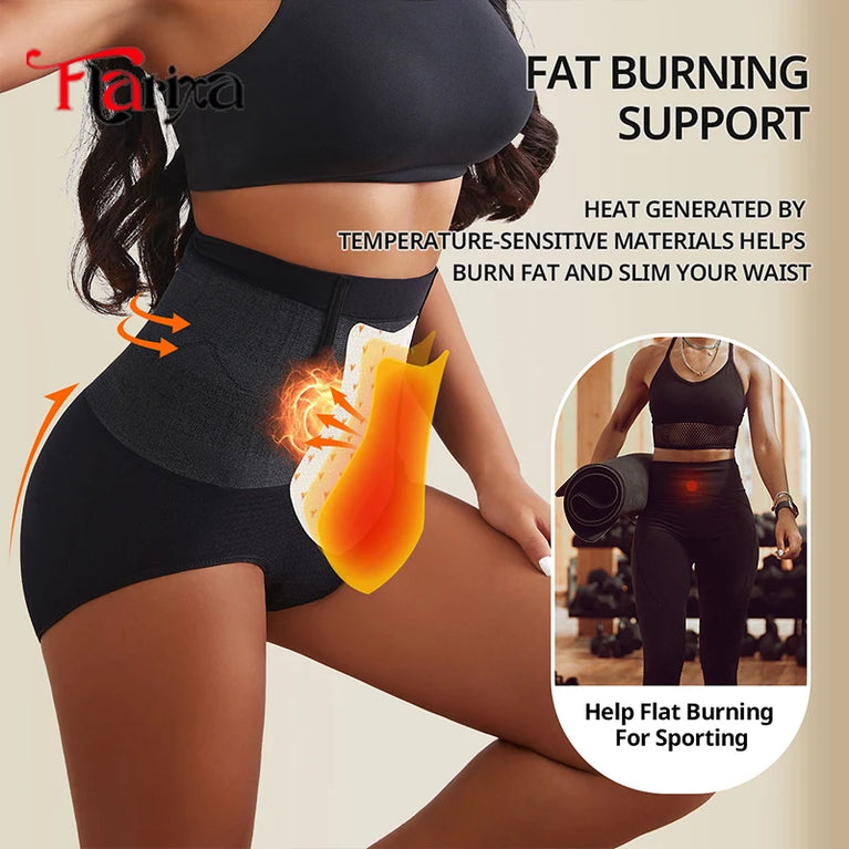Seamless Tummy Control Panties | High-Waist Thermal Sculpting Underwear