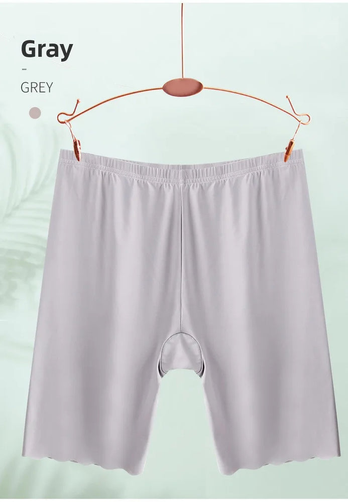 Seamless Plus Size Safety Shorts | Anti-Rub High-Capacity Boxers (Up to 120KG)