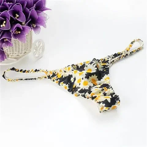 100% Pure Mulberry Silk G-String – Breathable Low-Rise Luxury Thong for Women