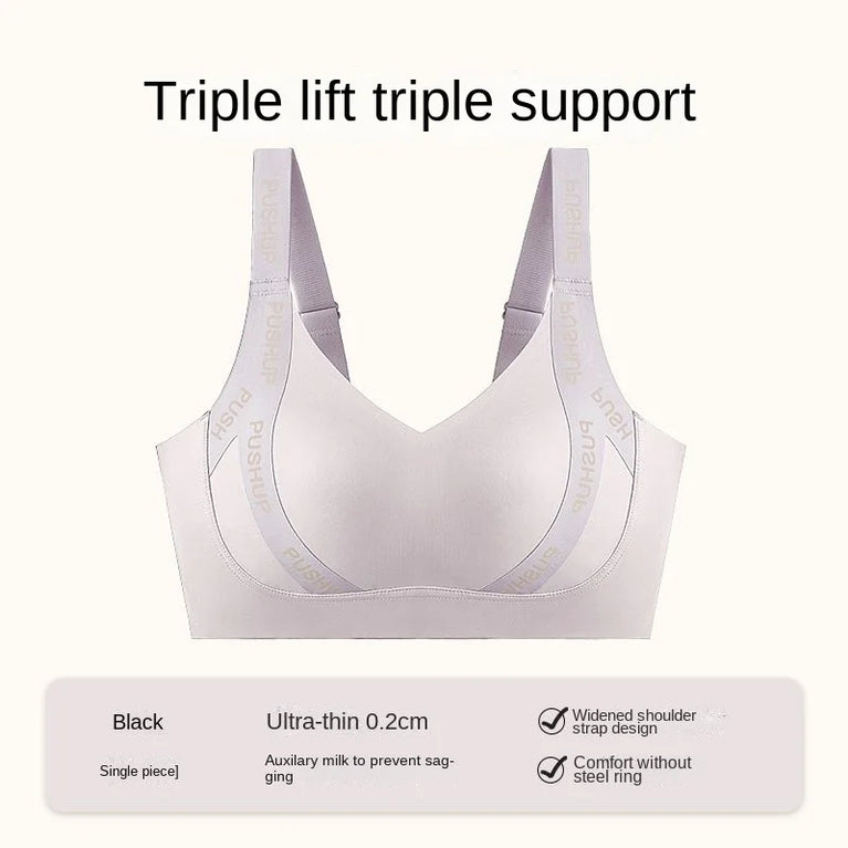 Seamless Wire-Free Minimizer Bra – Sleek Commute Comfort