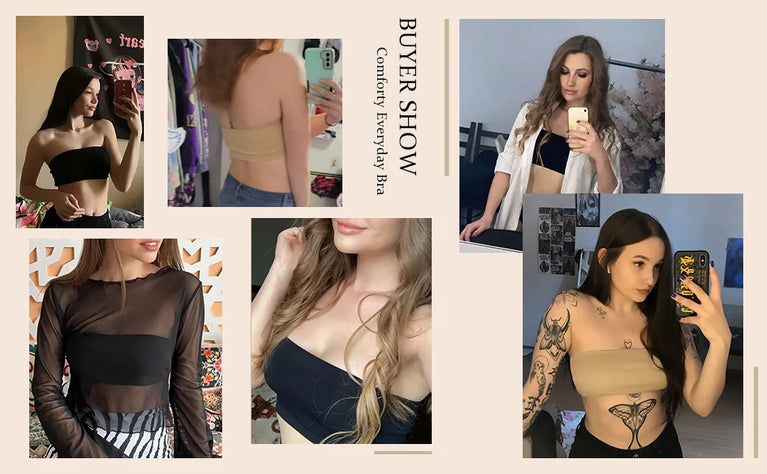 Seamless Non-Slip Tube Top Bra | Strapless Invisible Support