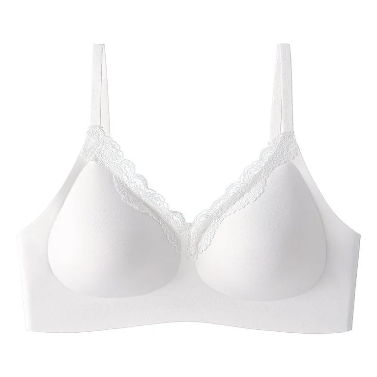 Pure Desire Sexy Lace Bralette | Seamless Gathered V-Neck