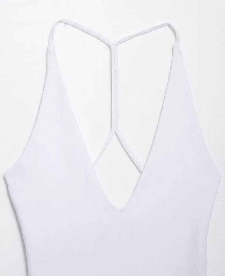 Backless Bustier Bodysuit | Sexy Sleeveless Summer Top