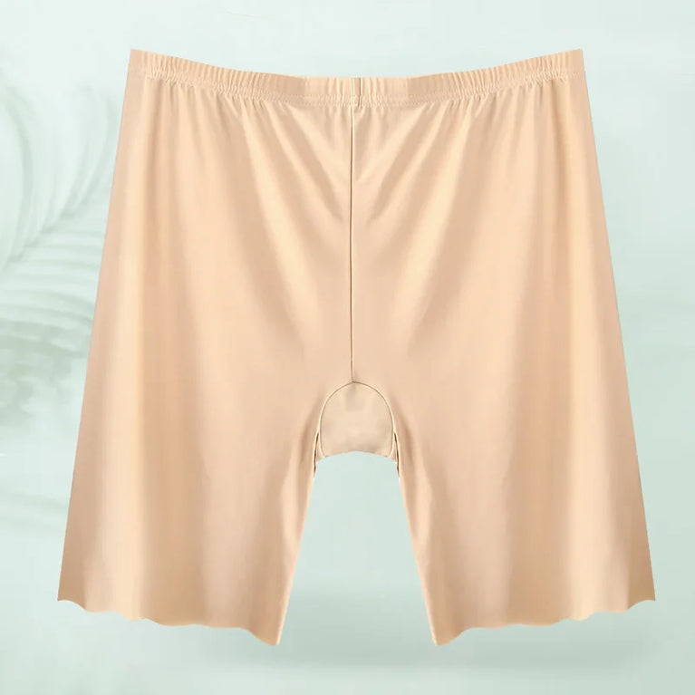 Seamless Plus Size Safety Shorts | Anti-Rub High-Capacity Boxers (Up to 120KG)