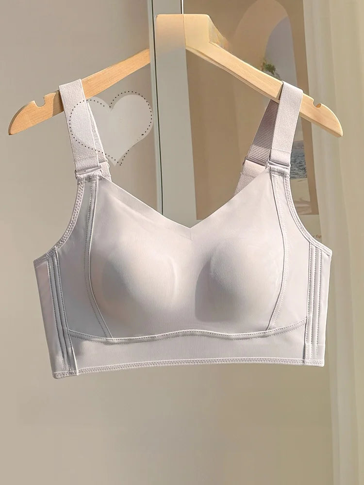 Ultra-Thin Wireless Full-Cup Bra | Sporty V-Neck Summer Fit