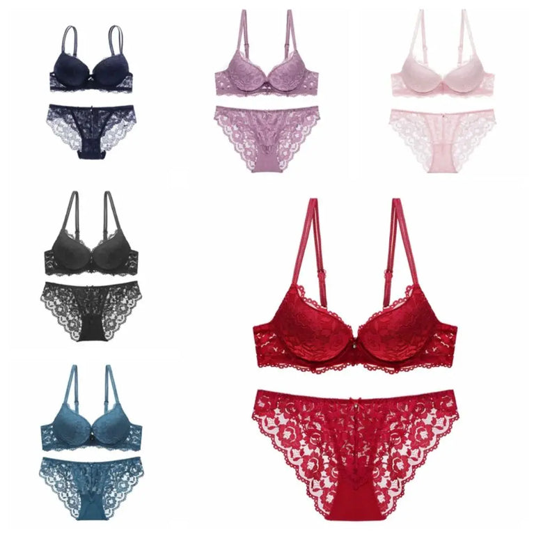 Seamless Wire-Free Bra & Brief Set – Everyday Comfort Lingerie