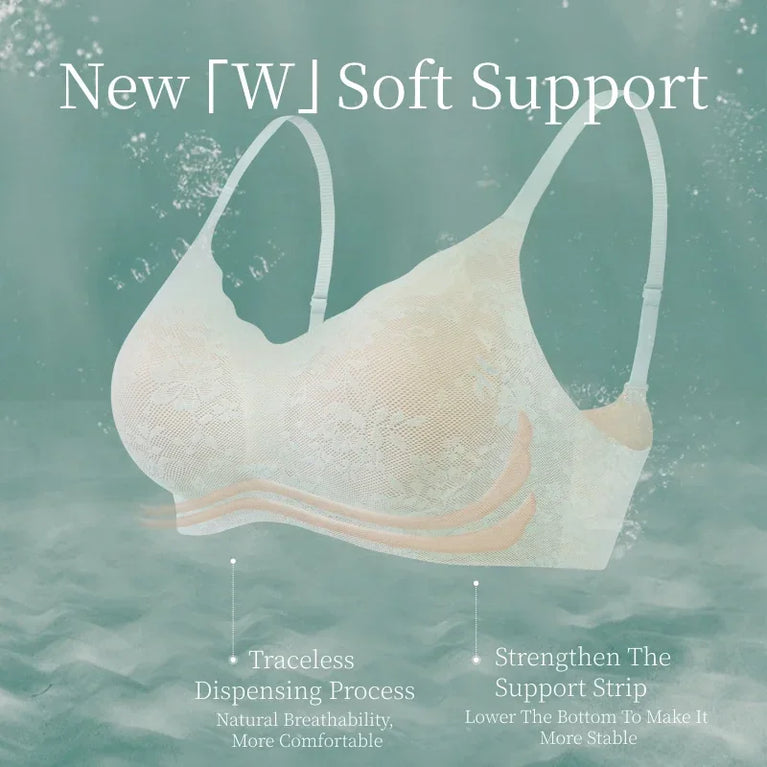 Seamless Lace Bra | Wireless Summer Push-Up Fit