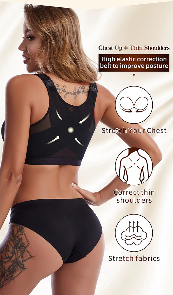 Front-Closure Compression Bra | Wireless Post-Op Fit