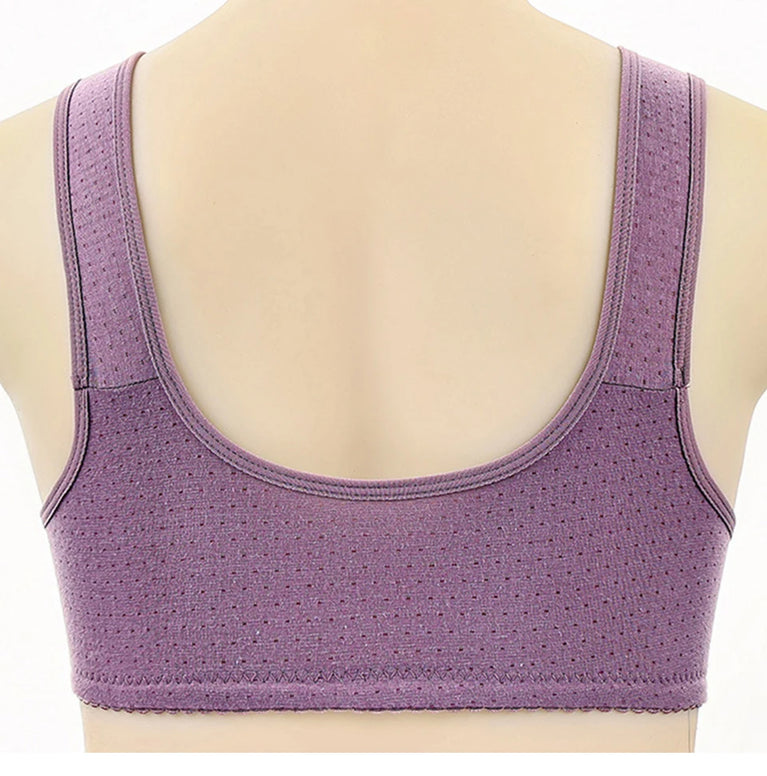 Front-Closure Seamless Bra Set – Wireless Sexy Lace Support