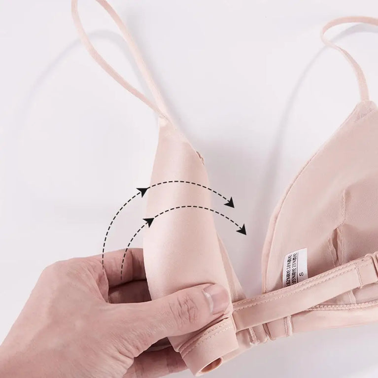 Sexy Triangle Cup Front-Buckle Bra | Seamless Summer Support
