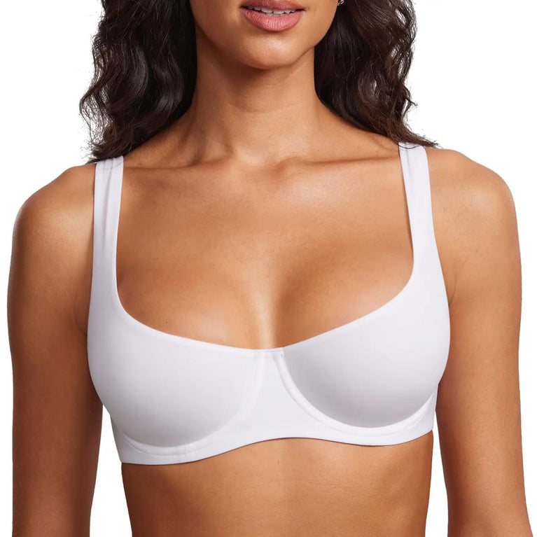 Full Support Seamless Balconette Bra | Unlined Invisible Duo
