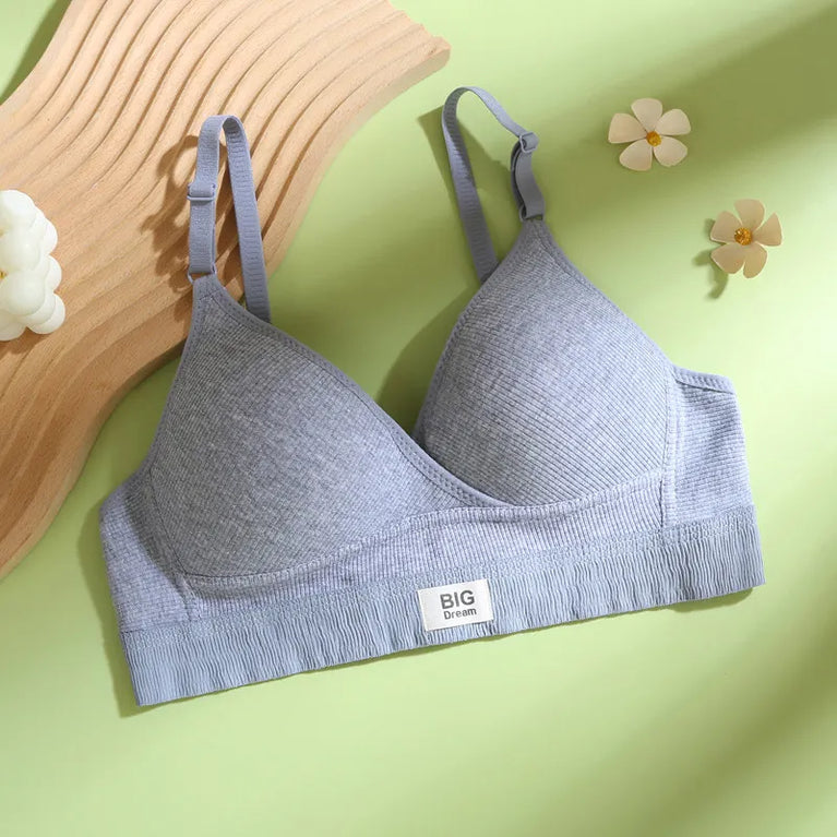 American Retro Cotton Bralette | Side-Smoothing Push-Up