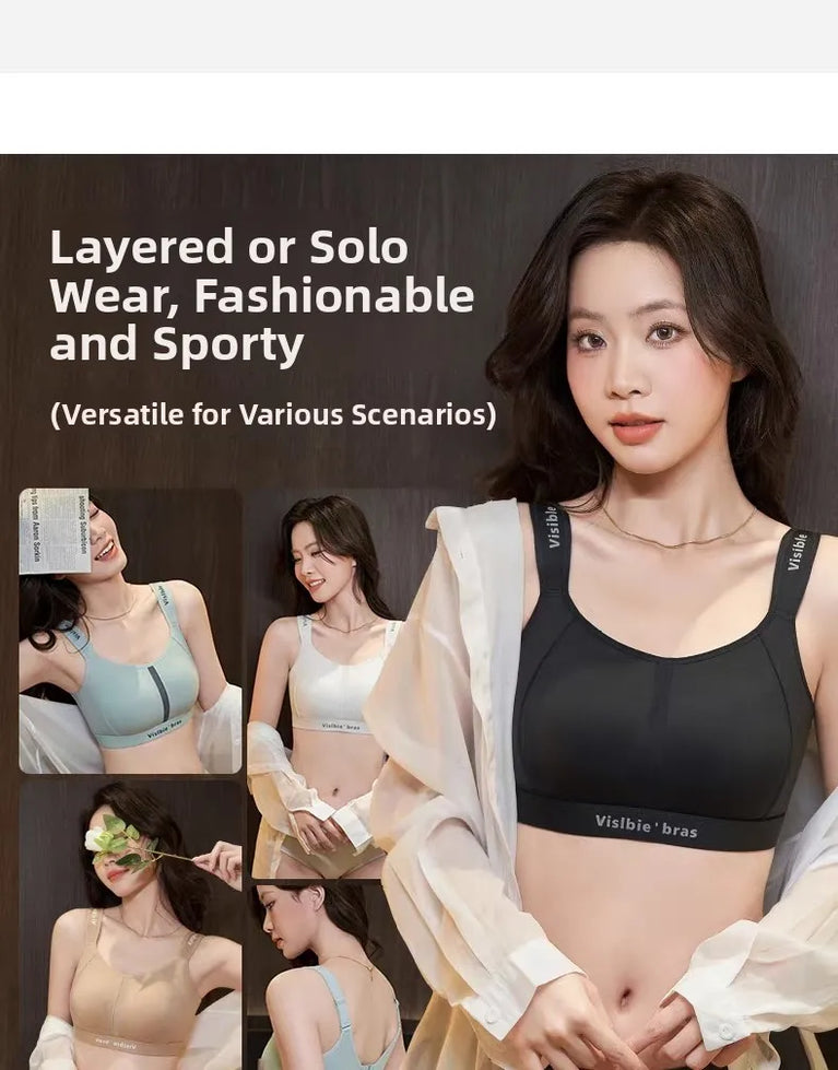 Seamless Full-Cup Sports Vest | Anti-Shake Wireless Support