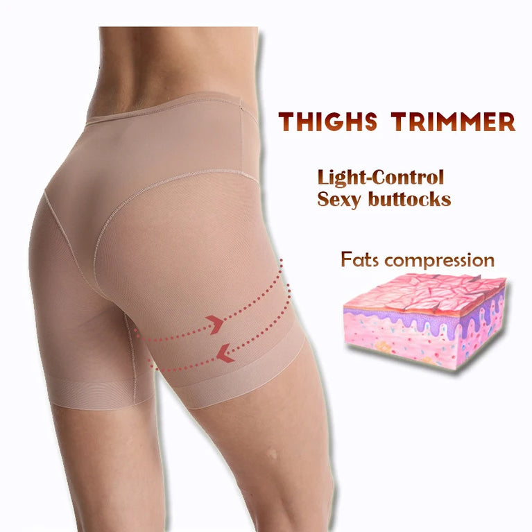 Women's Seamless Safety Shorts – High-Waist Anti-Friction Mesh Panties