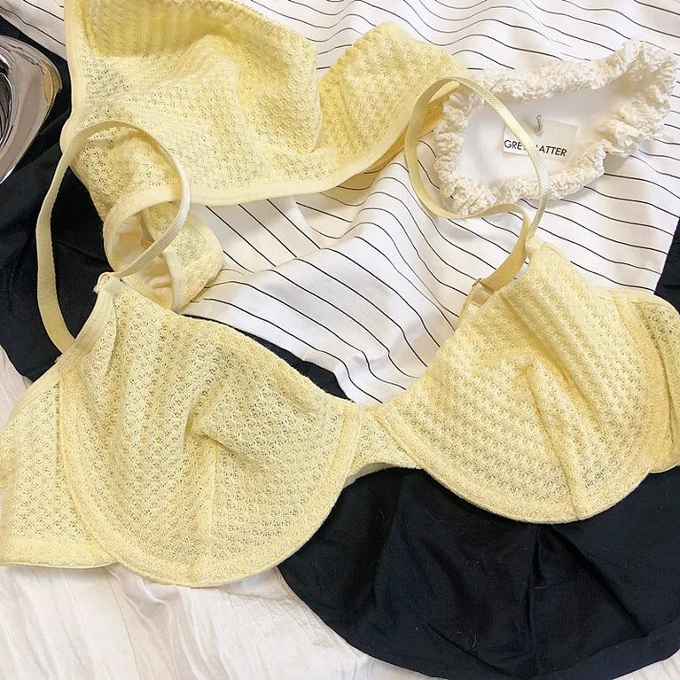 Plunge Push Up Wire-Free Bra & Brief Set – Seamless Sexy Lingerie