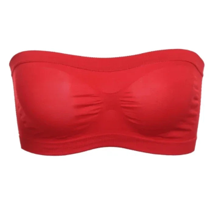 Breathable Mesh Tube Bra | Seamless Strapless Bandeau Top