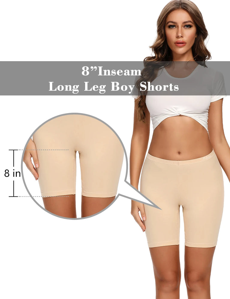 High-Waist Cotton Boxer Briefs | Premium Anti-Chafing Underwear