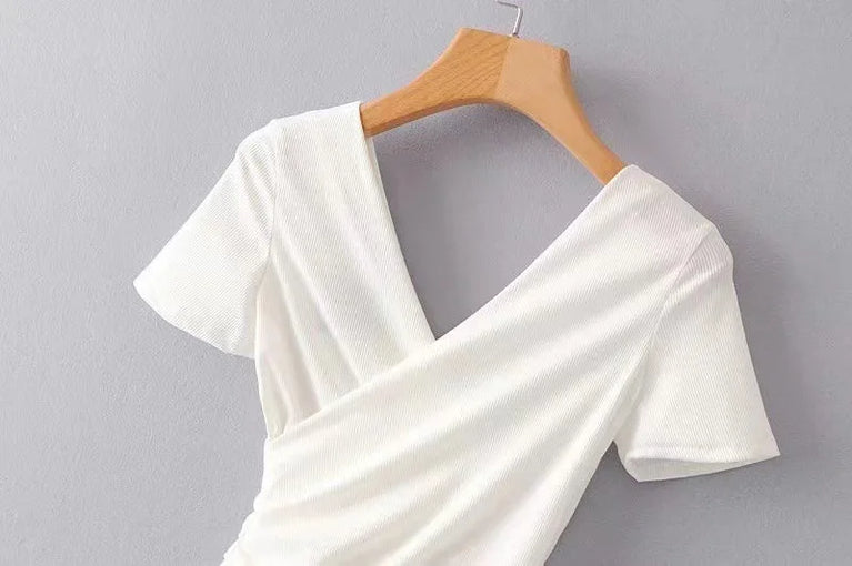 Short Sleeve Fashion Bodysuit | Slim-Fit Spring Romper