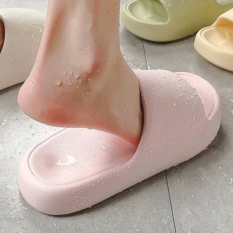 Unisex Cloud Pillow Slides | Soft EVA Anti-Slip Home Sandals