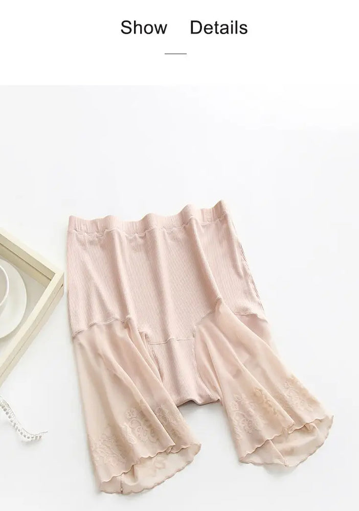 Plus Size Lace Safety Shorts | Anti-Chafing Under-Skirt Pants